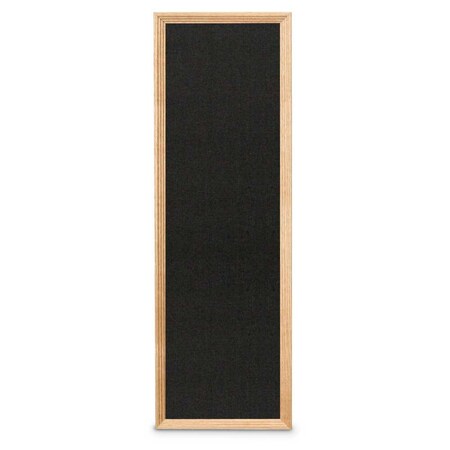 United Visual Products Slim Style Indoor Enclosed Corkboard, 24 UVRDS23SBH-BLACK-DBURGU